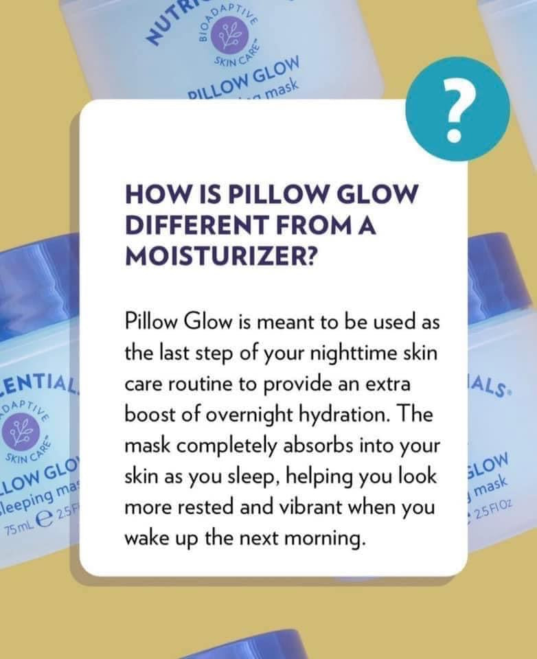 Pillow Glow Hydration Sleeping Mask