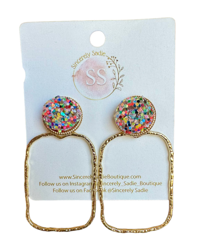 Glitter Top Earrings