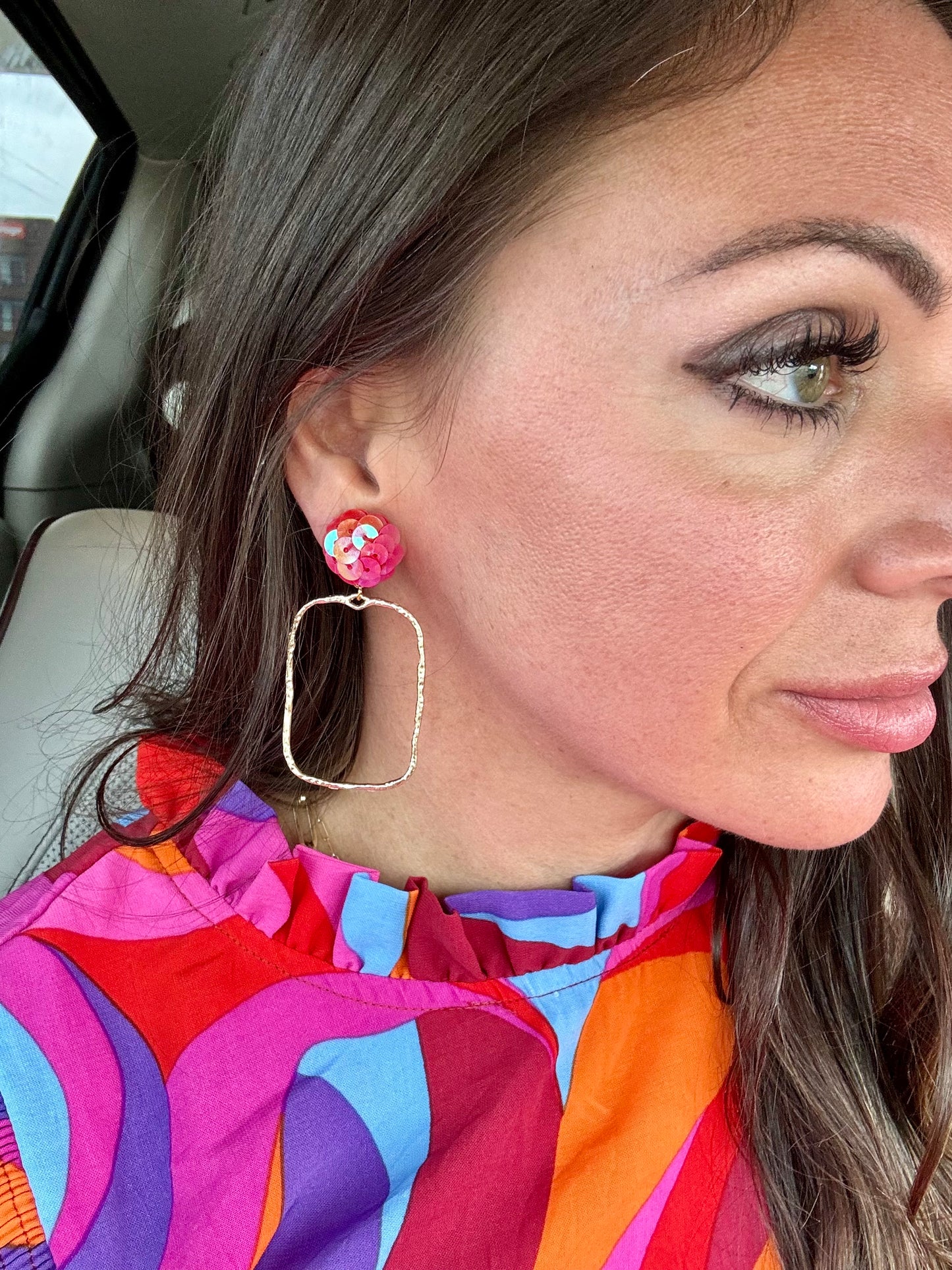 Sequin Top Earrings