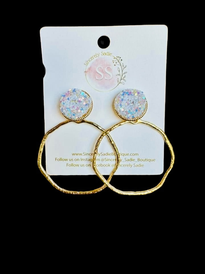 Sequin Top Earrings