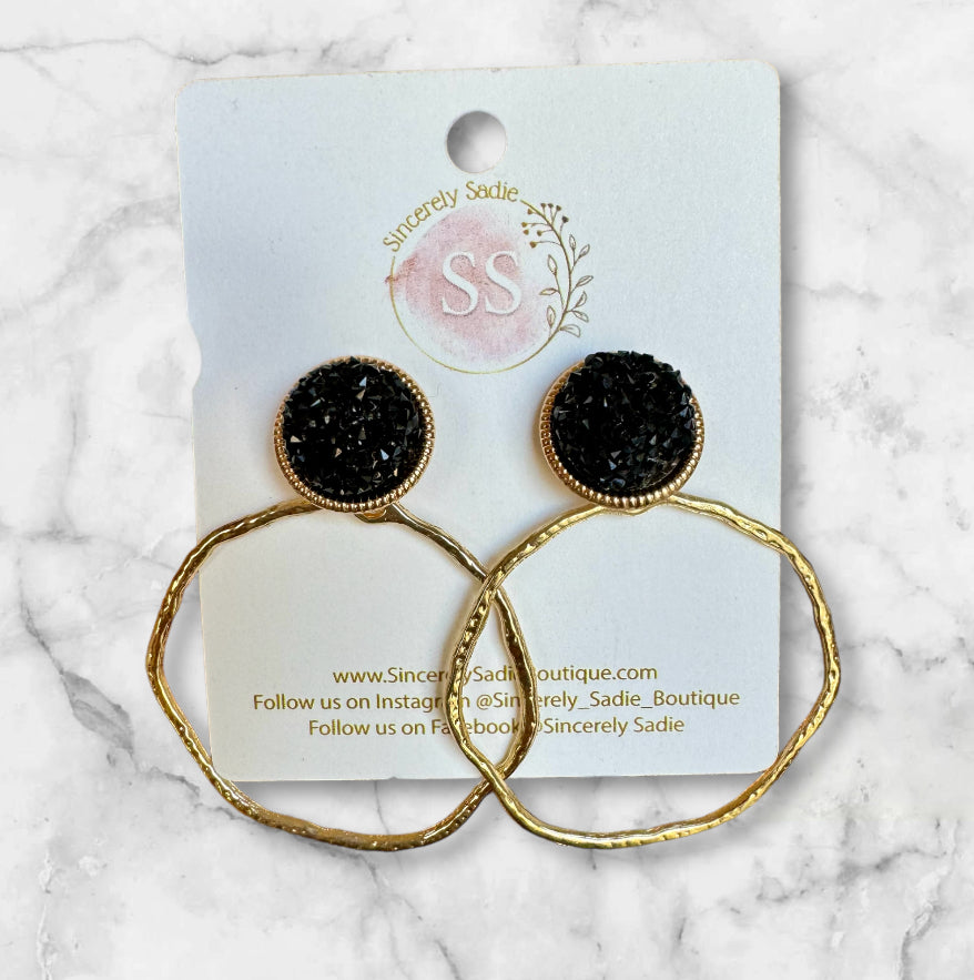 Glitter Top Earrings