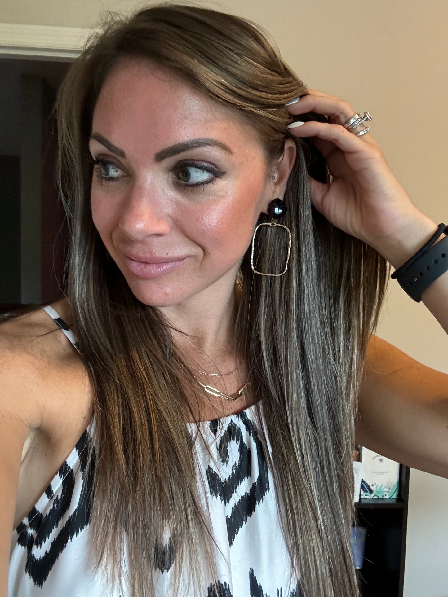 Sequin Top Earrings