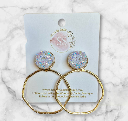 Glitter Top Earrings