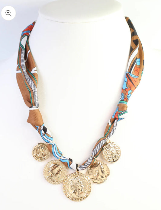 Sellers Scarf Charm Necklace