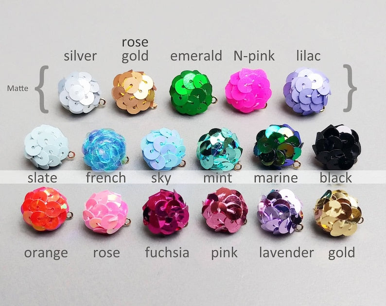 Sequin Top Earrings