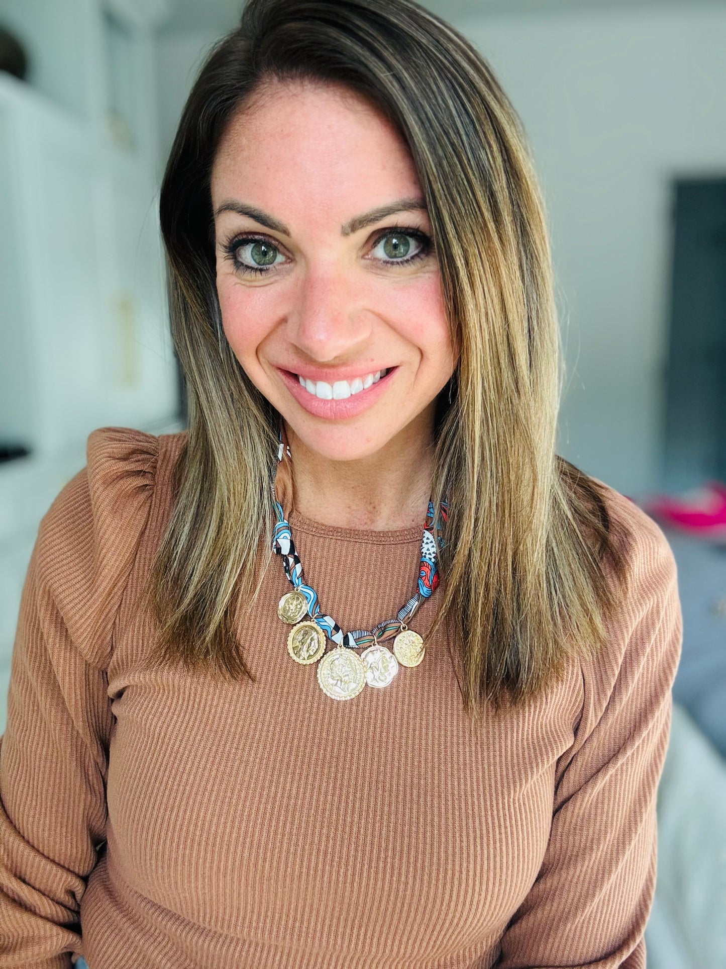 Sellers Scarf Charm Necklace