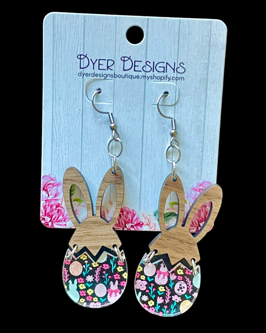 Easter Bunny Egg Earrings