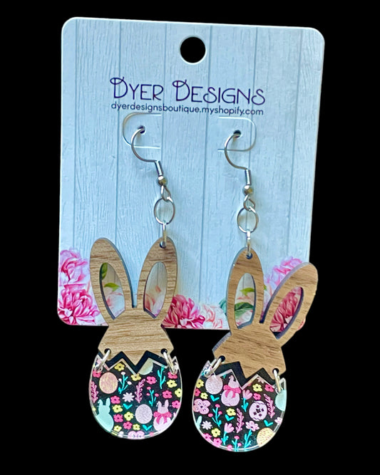 Easter Bunny Egg Earrings